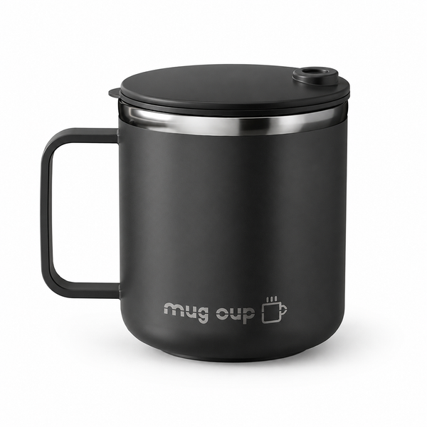 Sliding Lid Handled Coffee Tumbler 14oz