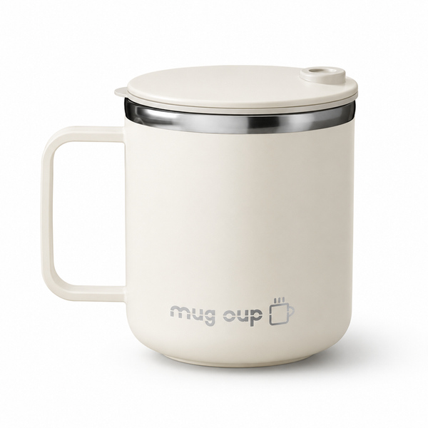 Sliding Lid Handled Coffee Tumbler 14oz