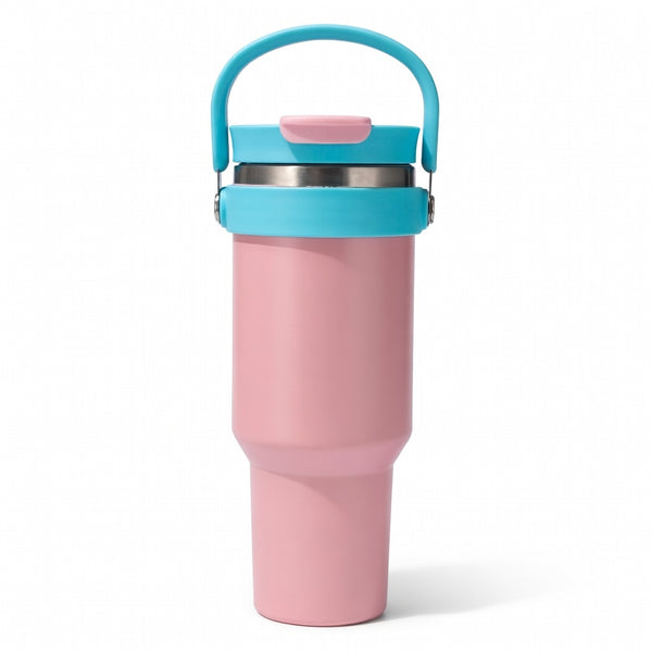 Handled Dual-Drink Travel Tumbler 40oz