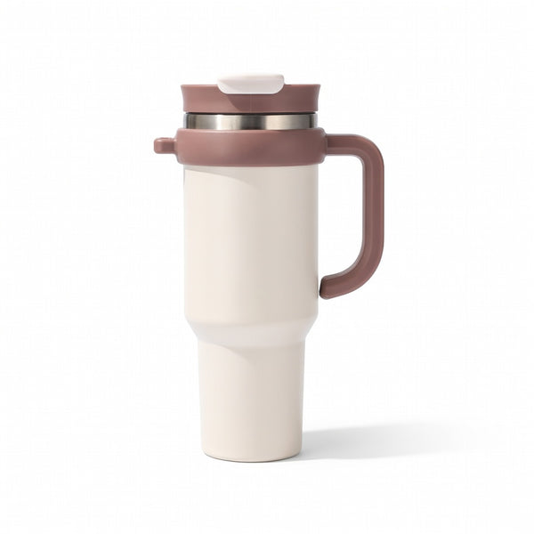 Handled Dual-Drink Travel Tumbler 40oz