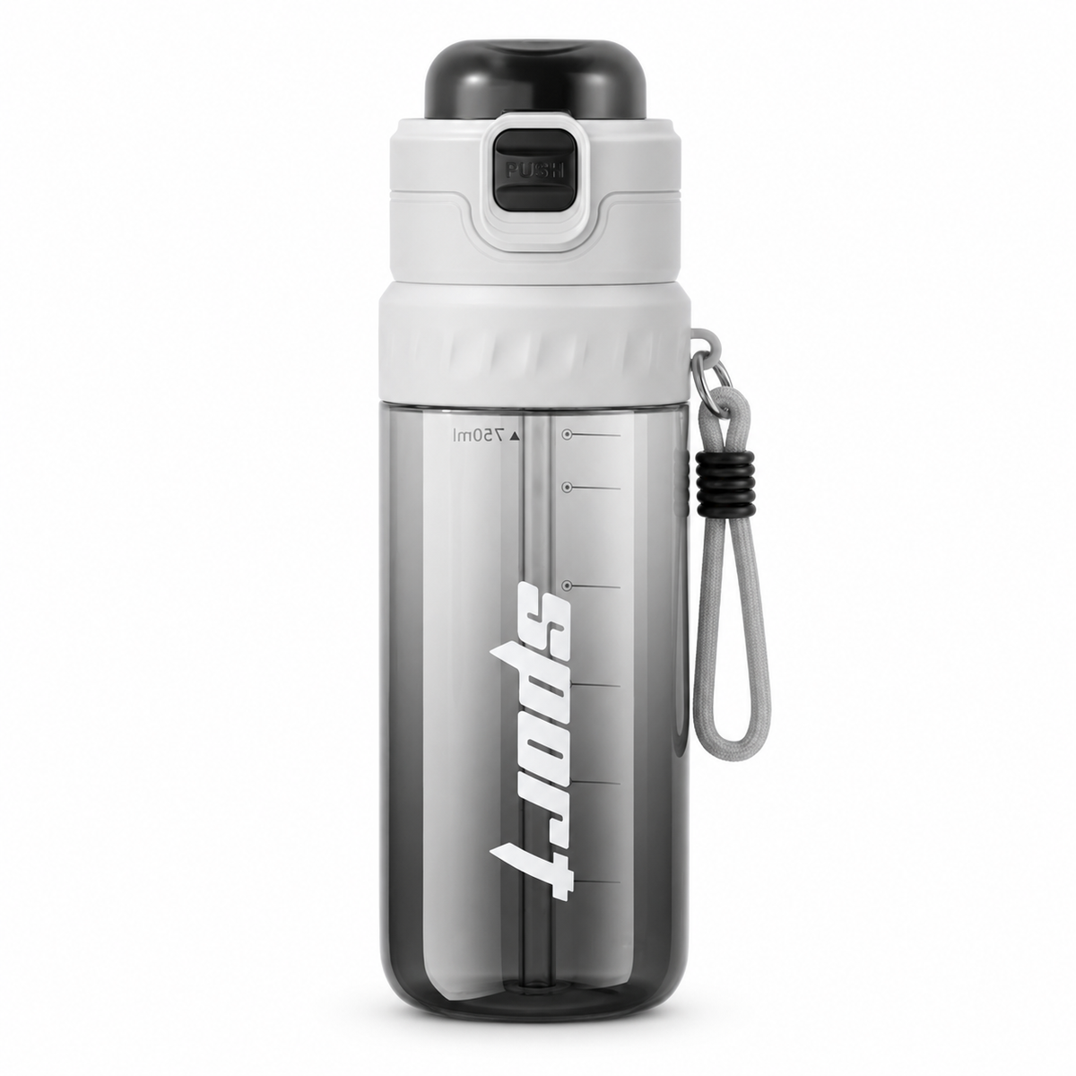 Misting Dual-Drink Plastic Water Bottle 25oz