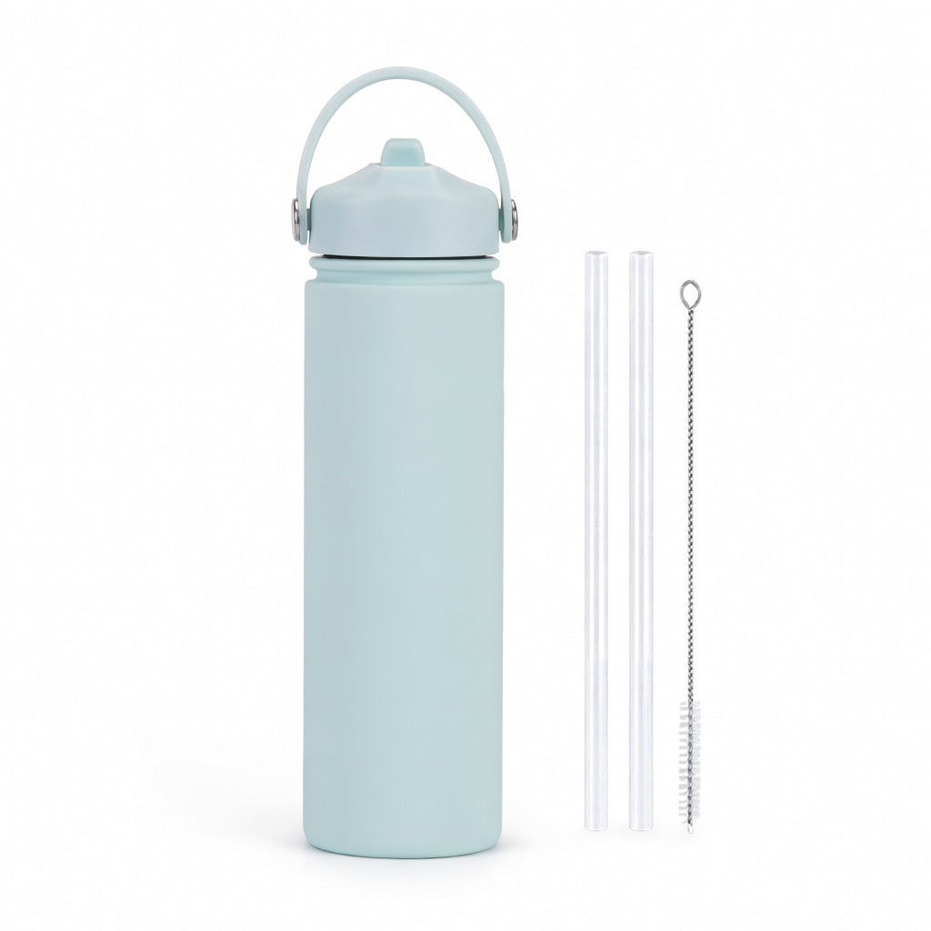 Wide Mouth Straw Lid Bottle 25oz