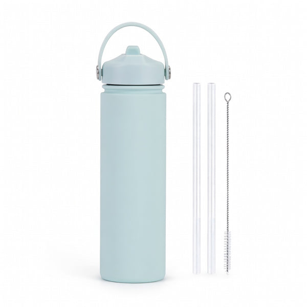 Wide Mouth Straw Lid Bottle 25oz