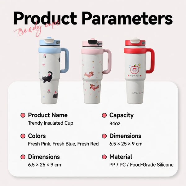 Matte Handled Dual-Sip Tumbler