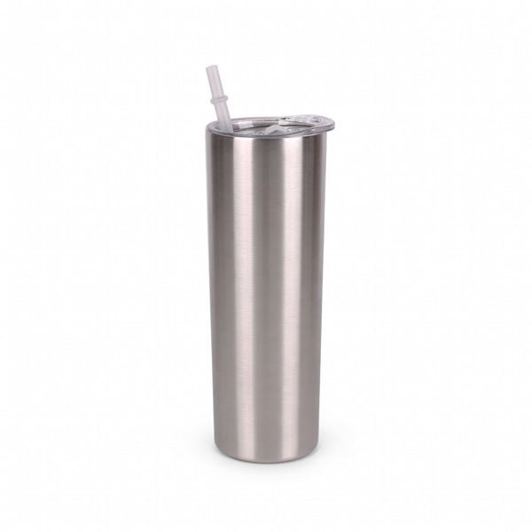 Powder Coated Skinny Straw Tumbler