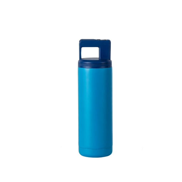 Carry Handle Straw Lid Water Bottle