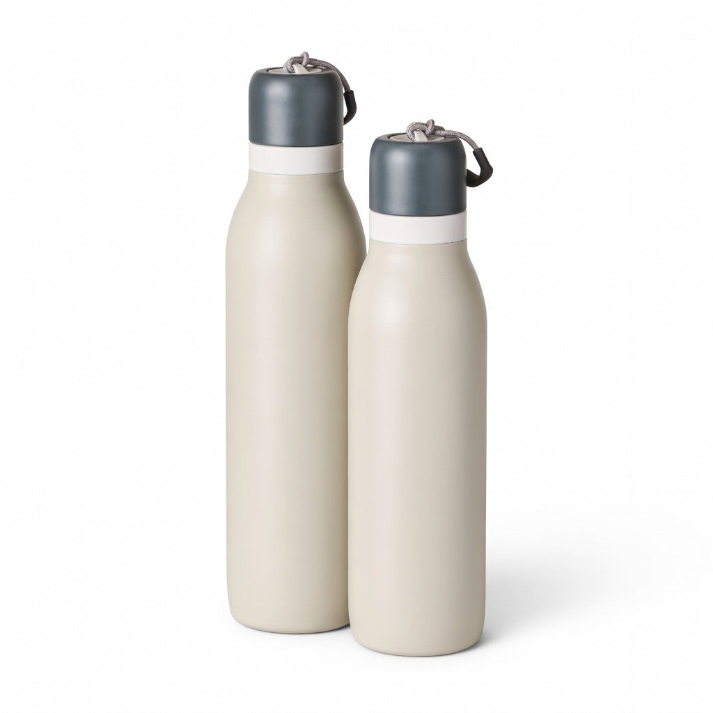 Dual-Drinking Lid Insulated Water Bottle