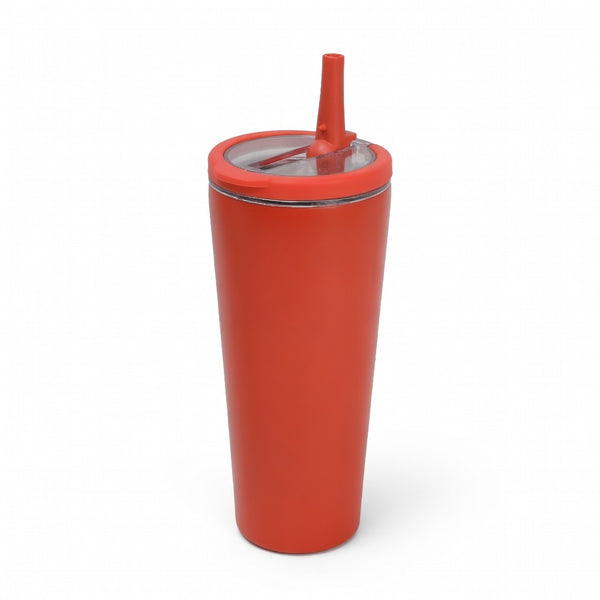 Integrated Ring Handle Straw Tumbler