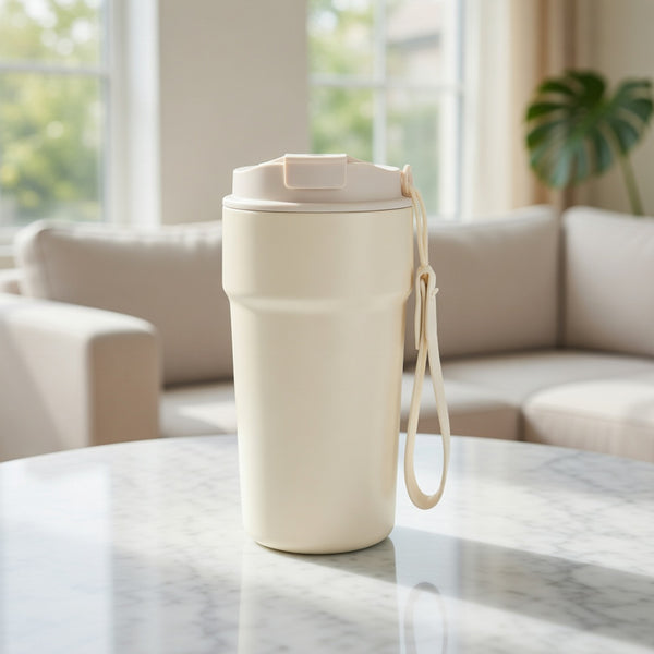 Ceramic Lined Dual-Drink Travel Tumbler 18oz