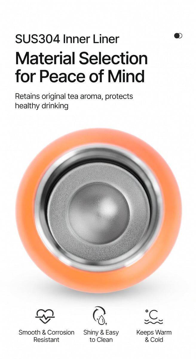 Wide Mouth Stainless Steel Bottle with Carry Handle