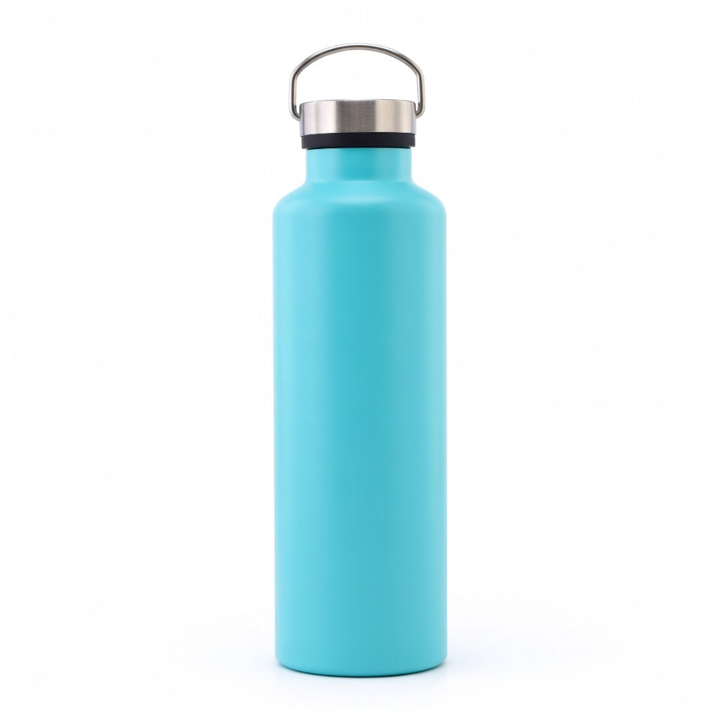 Wide Mouth Stainless Steel Bottle with Carry Handle