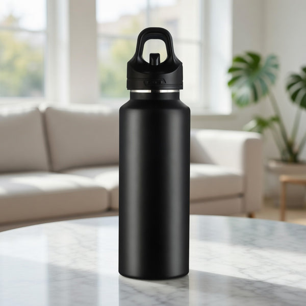 One-Handed Quick-Open Insulated Bottle 24oz