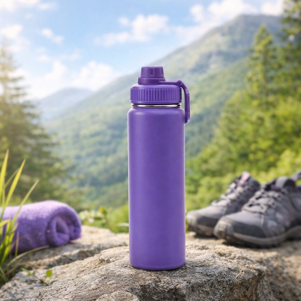 Carry Handle Insulated Outdoor Water Bottle