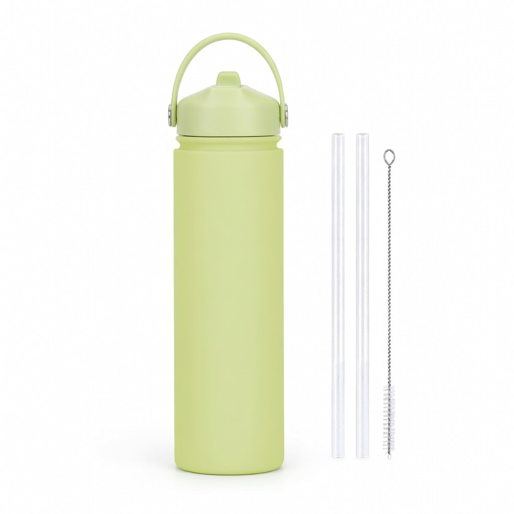Wide Mouth Straw Lid Bottle 25oz