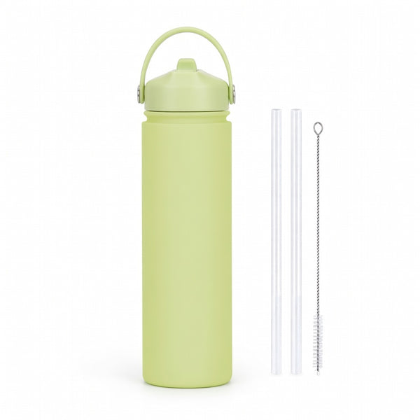 Wide Mouth Straw Lid Bottle 25oz