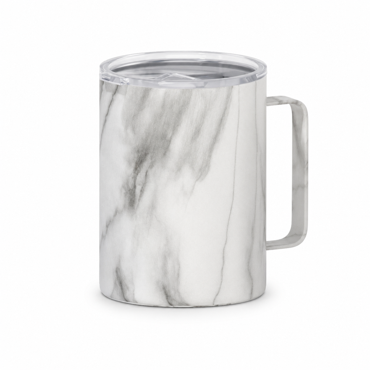 Marble Handled Insulated Coffee Mug 12oz