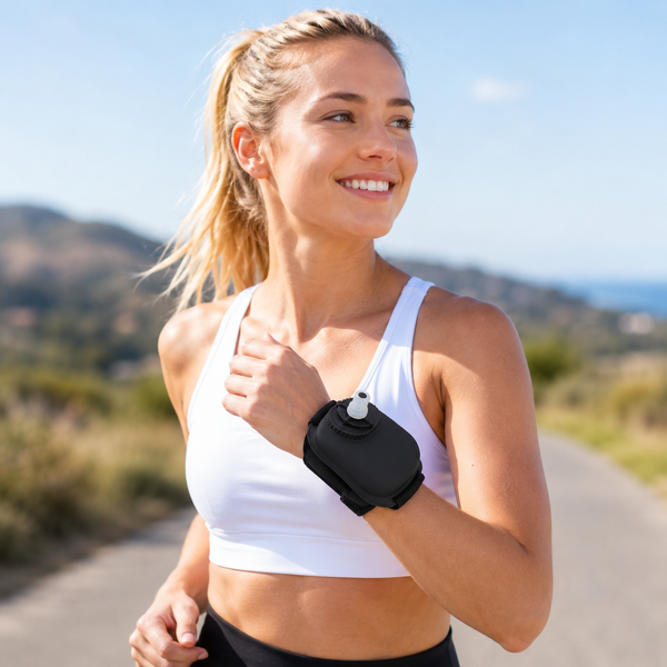 Wrist-Mounted Soft Straw Water Bottle 7oz