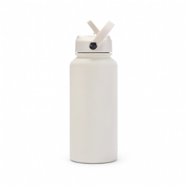 Matte Straw Lid Insulated Bottle