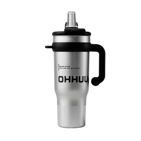 Insulated Handled Tumbler with Dual-Mode Lid 40oz