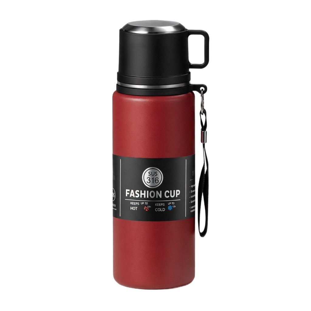 316 Stainless Steel Tea Infuser Bottle with Cup Lid