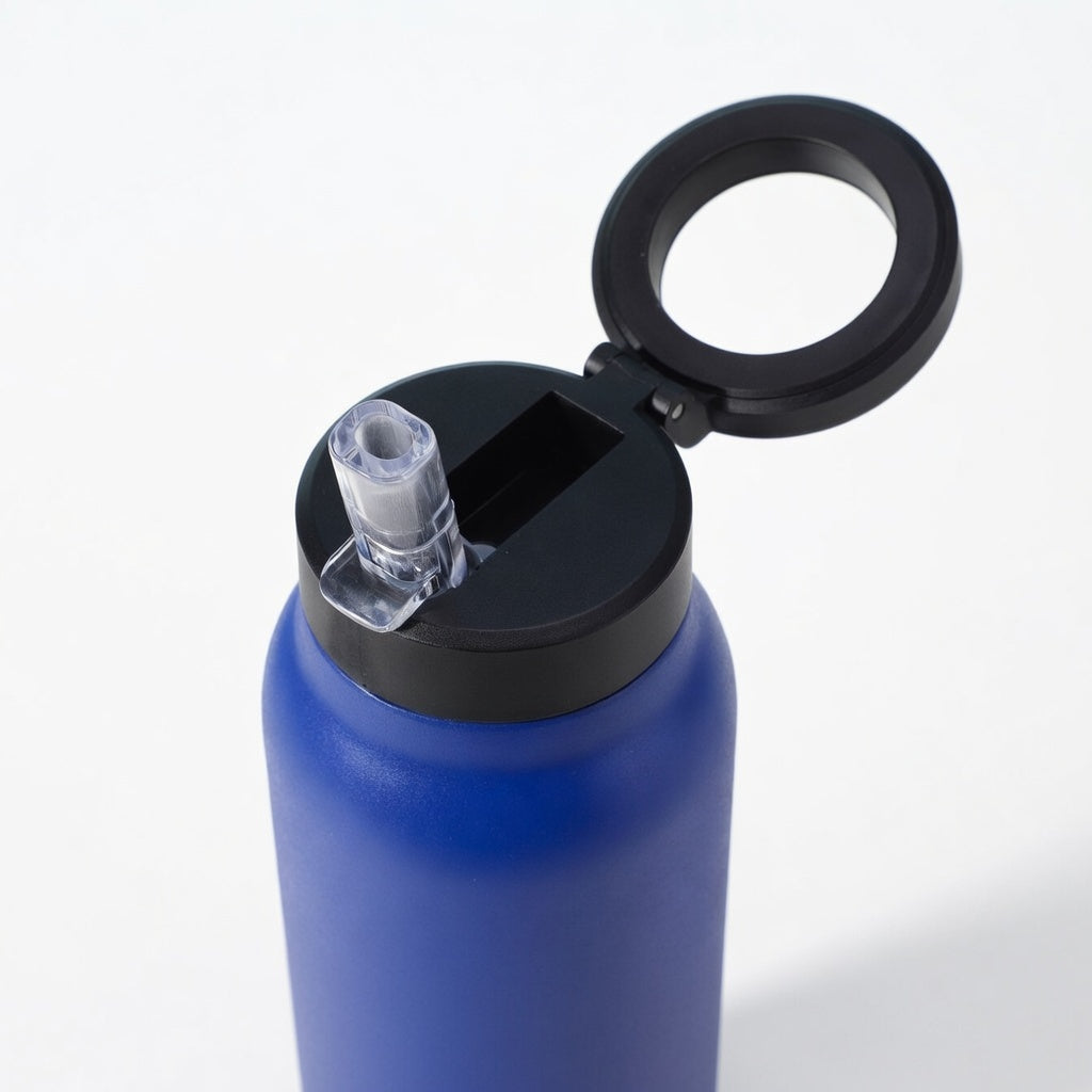 Magnetic Lid Phone Holder Water Bottle