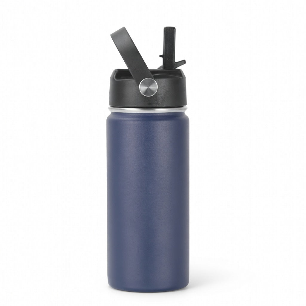 Straw Lid Insulated Water Bottle with Carry Handle