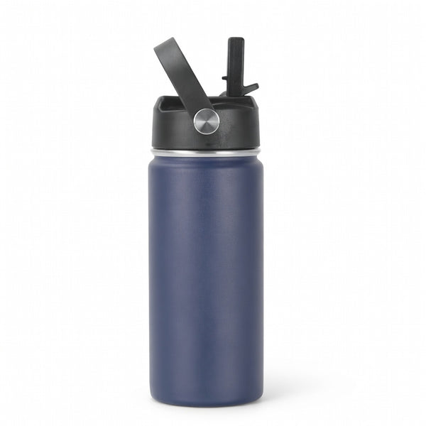 Straw Lid Insulated Water Bottle with Carry Handle