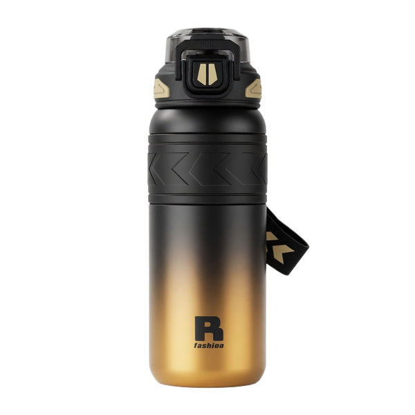 Dual-Mode Straw Lid Insulated Sports Bottle