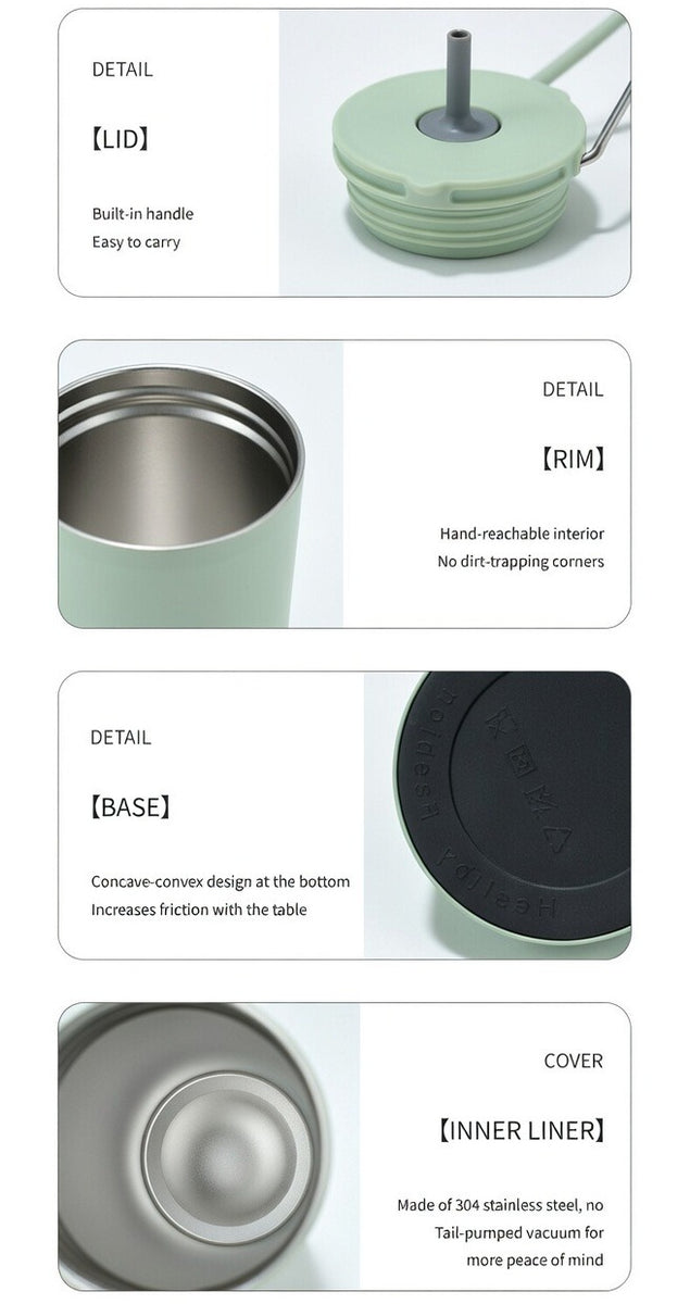 Handled Straw Travel Tumbler - 20oz