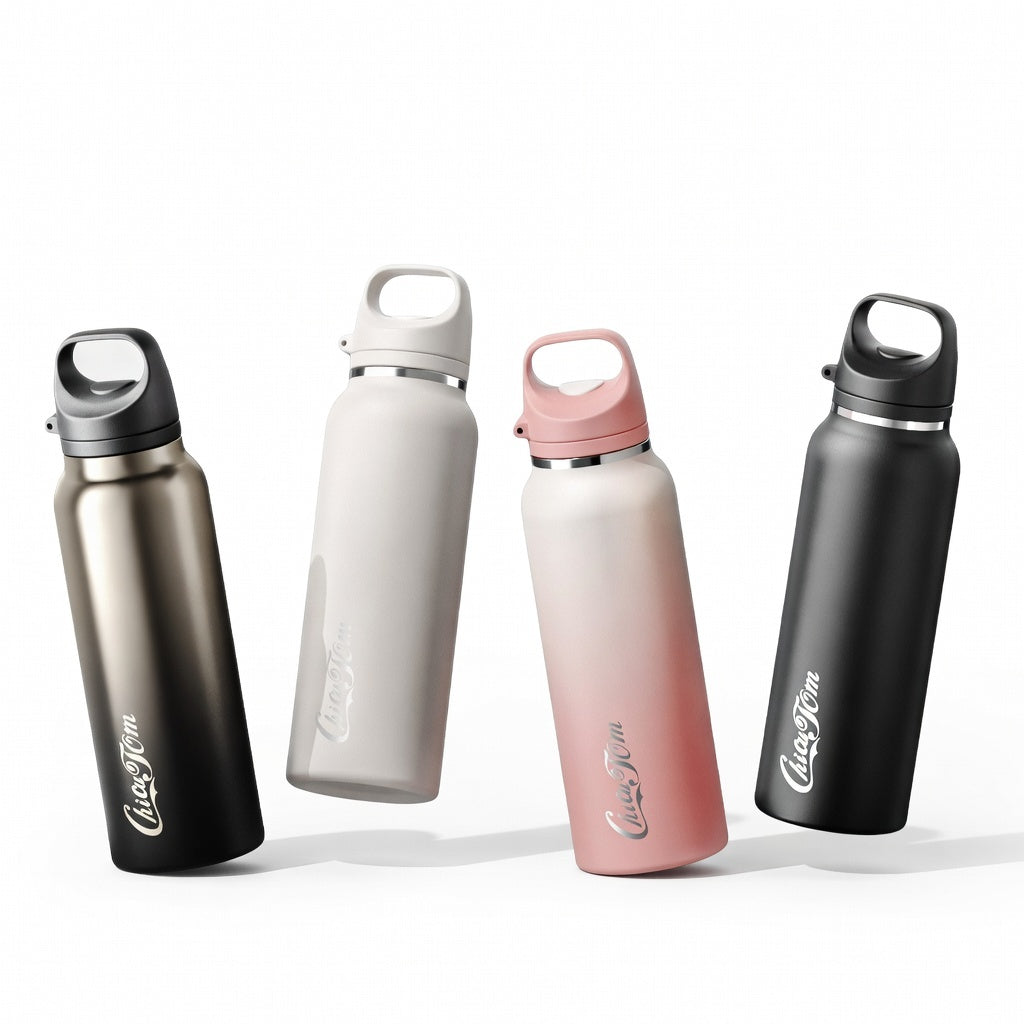 One-Touch Ceramic Lined Carry Handle Water Bottle 20oz