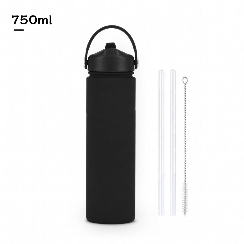 Wide Mouth Straw Lid Bottle 25oz
