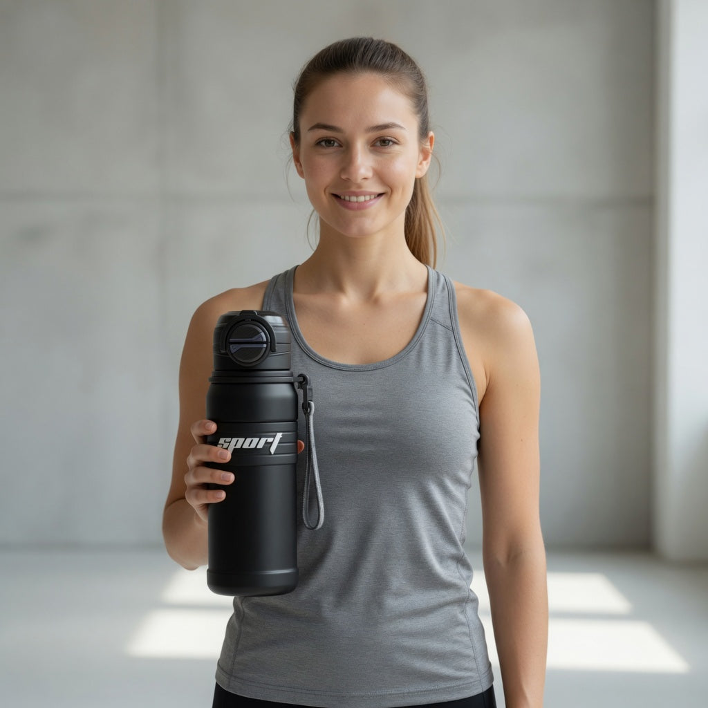 Gradient Dual-Drinking Insulated Sports Bottle 23oz
