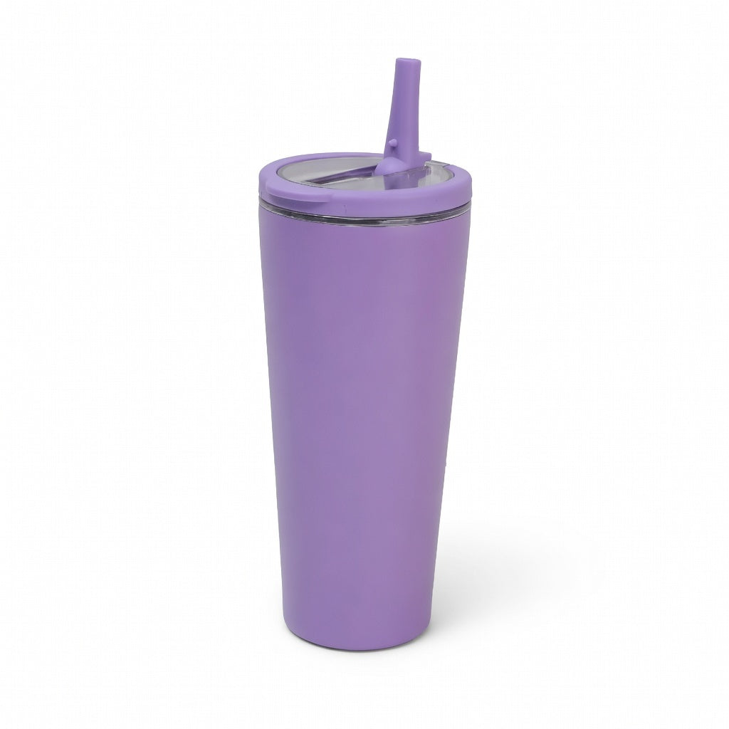 Integrated Ring Handle Straw Tumbler
