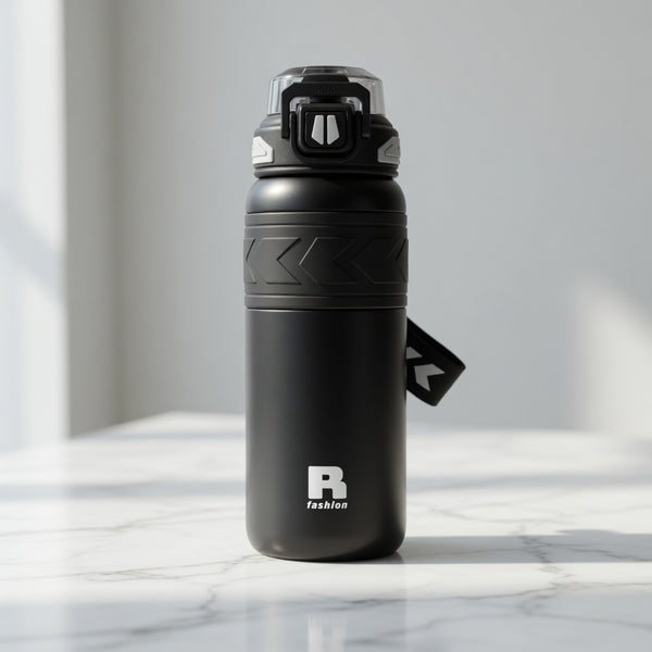 Dual-Mode Straw Lid Insulated Sports Bottle