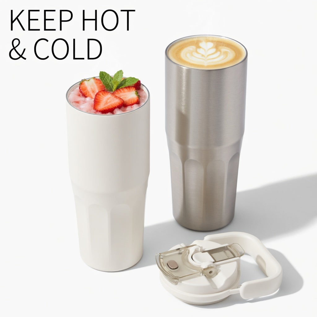 Ceramic Coated Carry Handle Tumbler 27oz