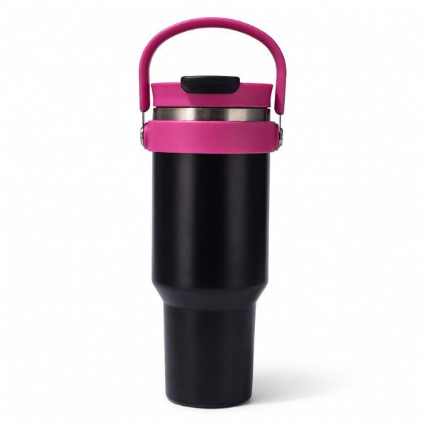 Handled Dual-Drink Travel Tumbler 40oz
