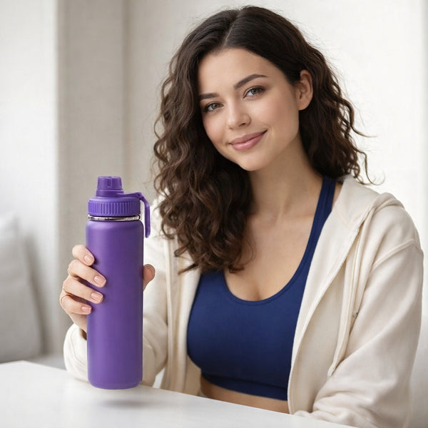 Carry Handle Insulated Outdoor Water Bottle