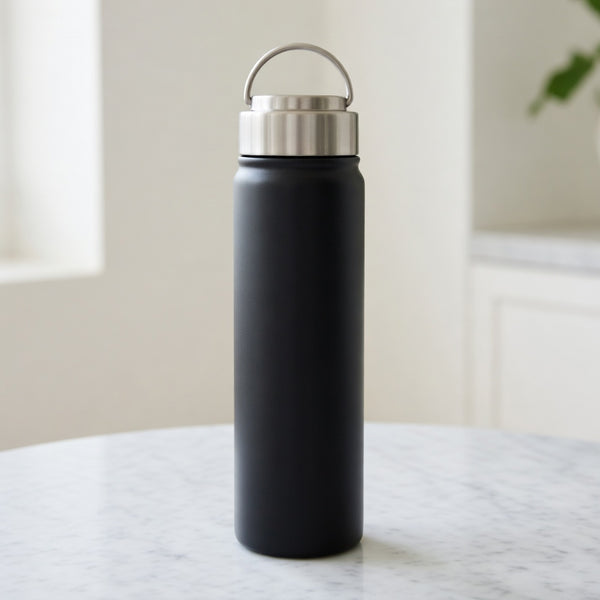 Carry Handle Wide Mouth Water Bottle 24oz