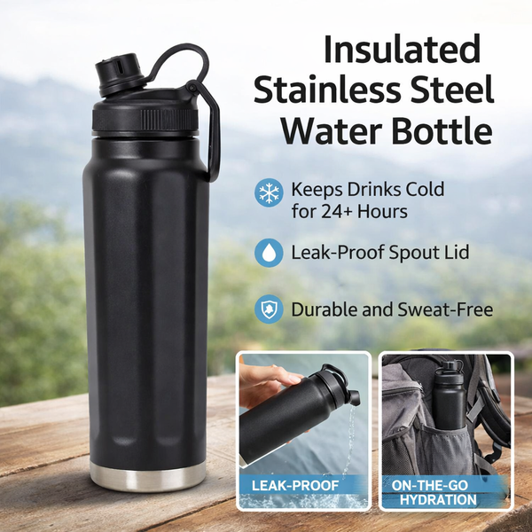 Diamond Texture Insulated Sport Bottle
