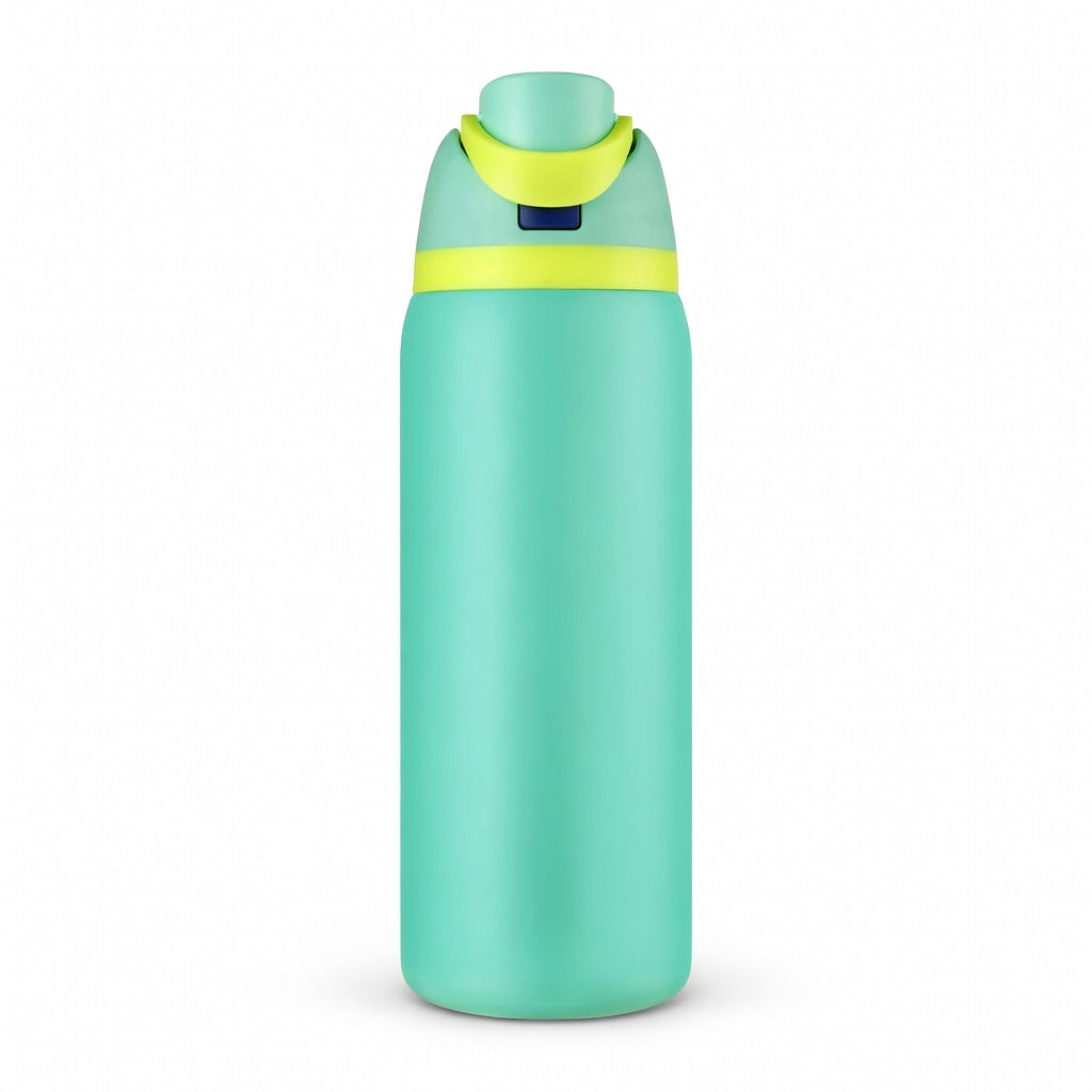 Push-Button Pop Lid Insulated Water Bottle