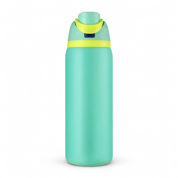 Push-Button Pop Lid Insulated Water Bottle