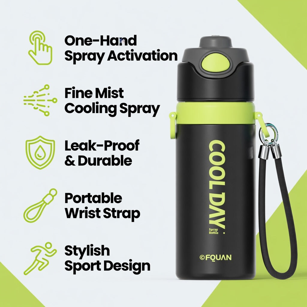 Cooling Mist Insulated Sports Bottle 24oz
