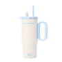 Matte Handled Tumbler with Dual-Drinking Lid 26oz