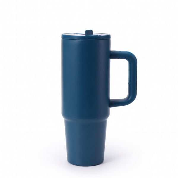 Insulated Handled Straw Tumbler