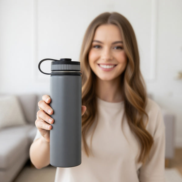 Insulated Carry Handle Water Bottle 22oz