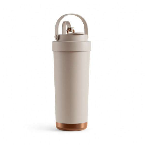Ceramic Lined Handled Travel Tumbler 26oz
