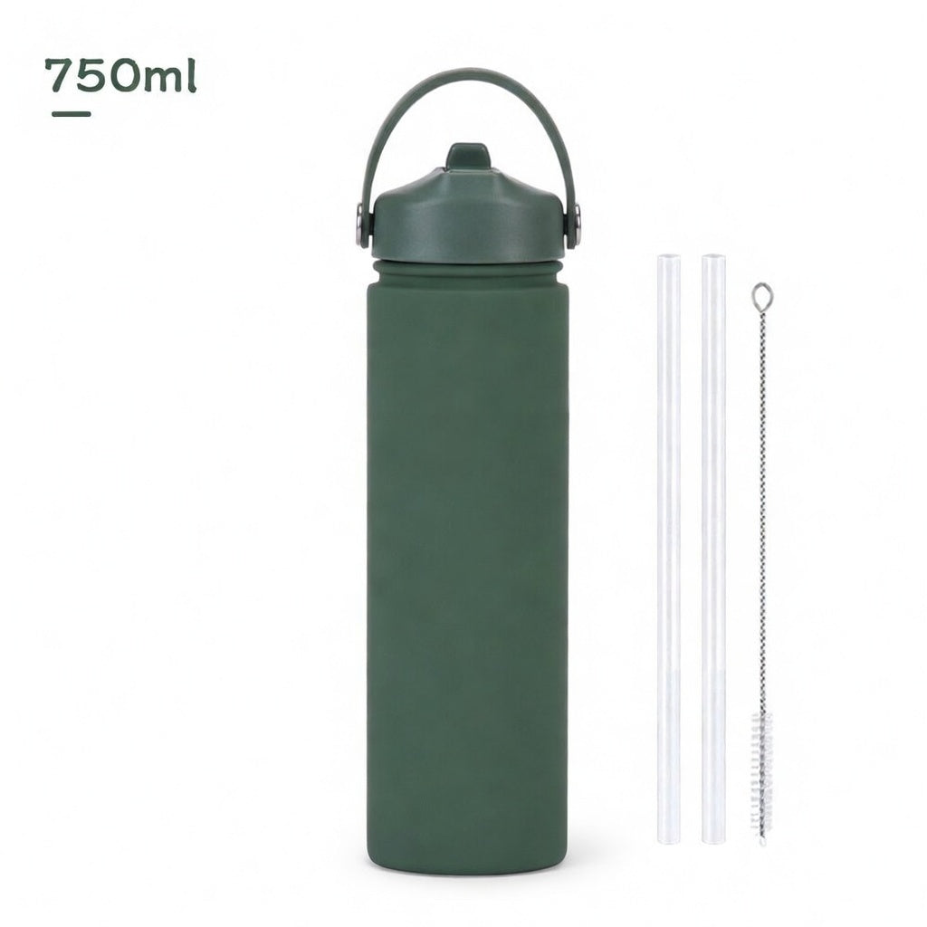 Wide Mouth Straw Lid Bottle 25oz