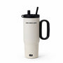 Handled Straw Lid Tumbler with Tea Infuser 24oz