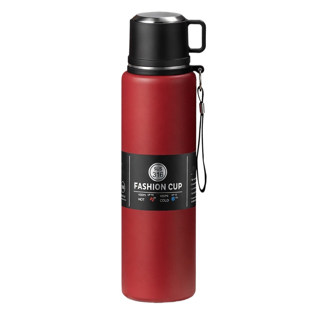 316 Stainless Steel Tea Infuser Bottle with Cup Lid