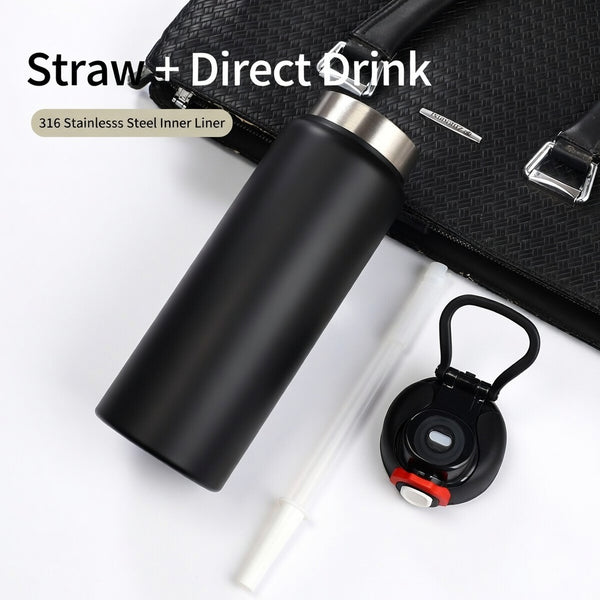 Straw Lid Sports Water Bottle 27oz